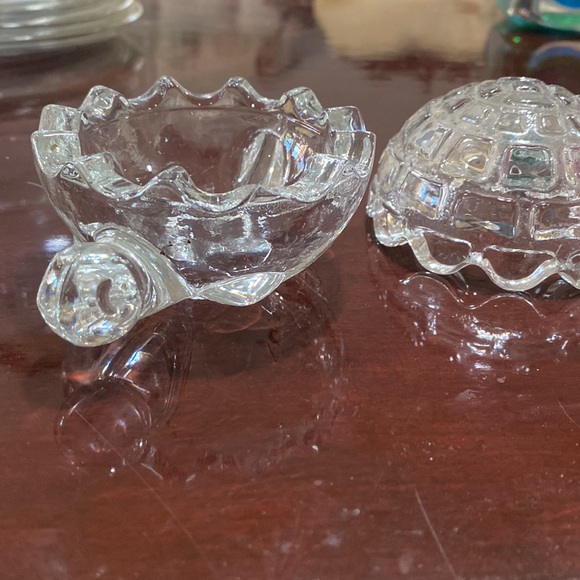 Anchor Hocking pressed glass turtle candy trinket black box from the 1950’s - Picture 15 of 16